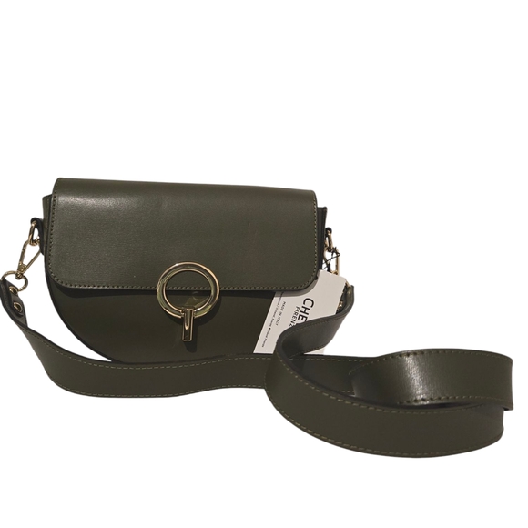 Elegant Olive Green Crossbody Bag - Picture 2 of 9